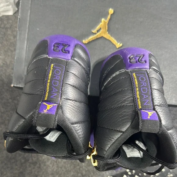 Jordan Boys 3.5Y Shoes Black and Purple - Picture 5 of 7